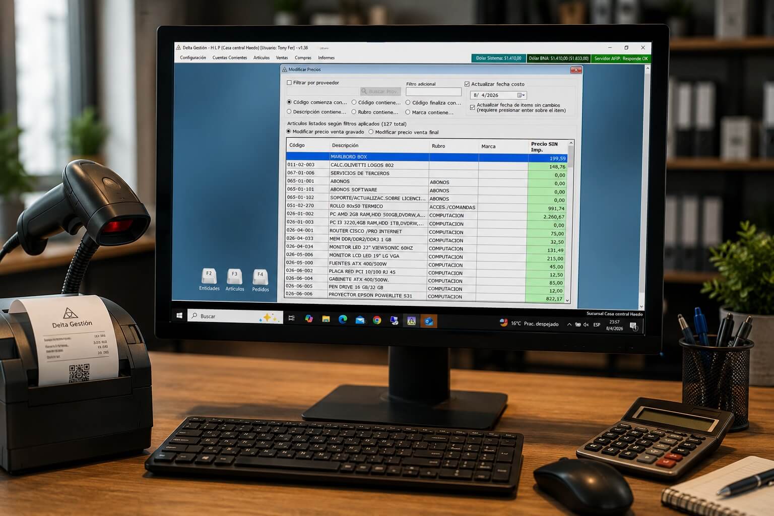 Delta Gestión - Control de stock y gestión comercial