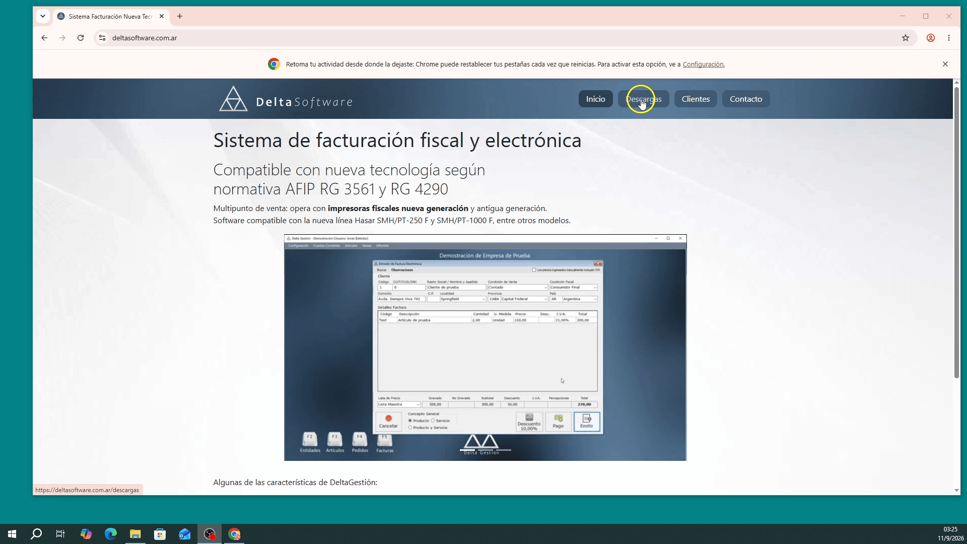 Descargar e instalar Delta Gestión