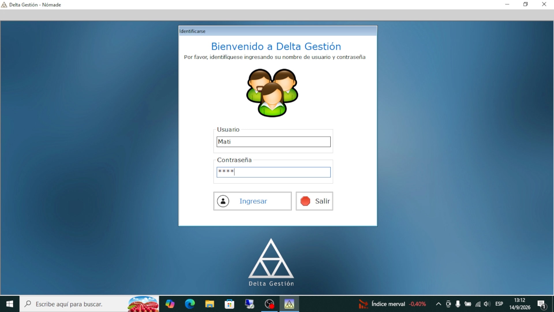 Iniciar sesión y configurar parámetros de la empresa