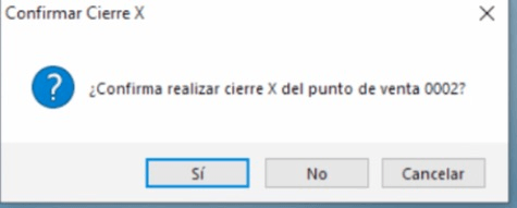 Cierre X