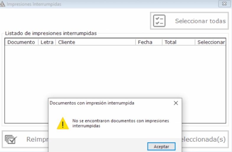 Impresiones Interrumpidas